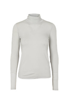 BASIC APPAREL T-NECK, JOLINE T-NECK, GLACIER GRAY